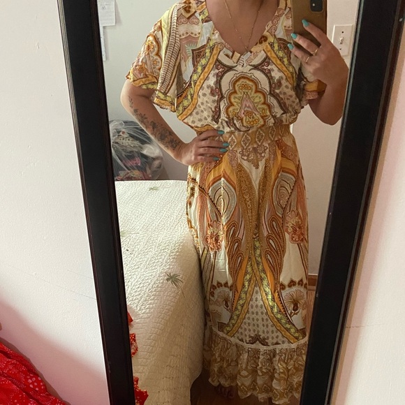 FARM Rio Dresses & Skirts - FARM ANTHROPOLOGIE dress maxi Indian S